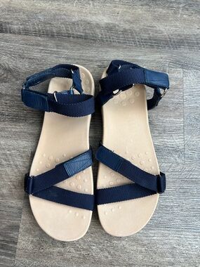 Vionic Candace Navy Orthotic Sandals 10M